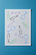 Night Drinks - Tea Towel